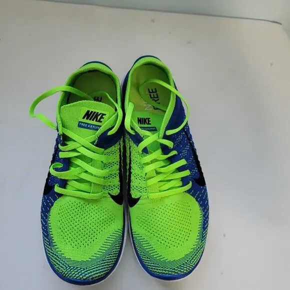 Nike Free 4.0 Flyknit Green & Blue Colorwave Women's Size 10 21826-2843 - Picture 5 of 5